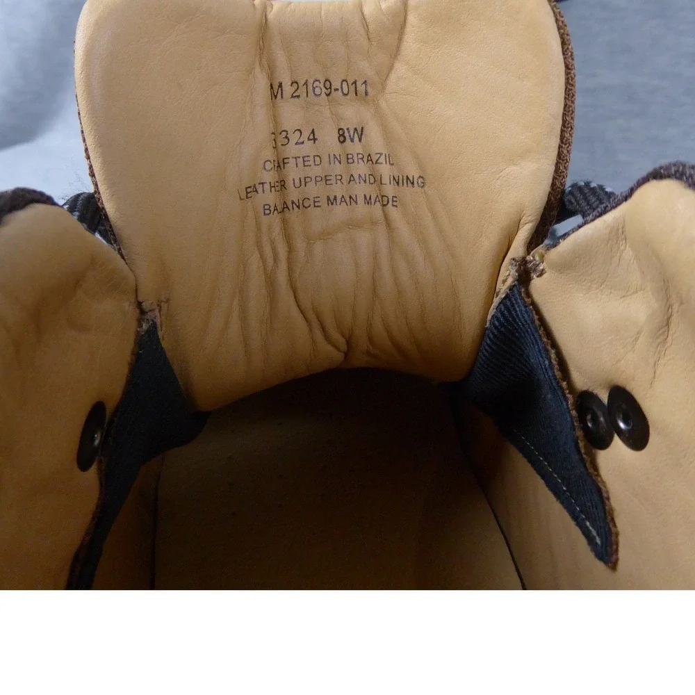 Samuel Hubbard Camino Hiker Boots Mens 8 W Brown Nubuck Leather Outdoors